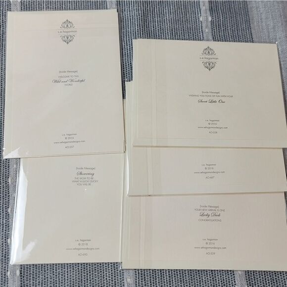 NEW: S.E. HAGARMAN Animal Themed Baby Shower Cards - Picture 3 of 4